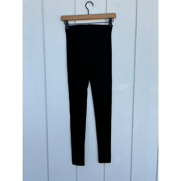 ELIZABETH AND JAMES Thick  Ribbed Black Leggings, Size S‎ - Picture 2 of 5